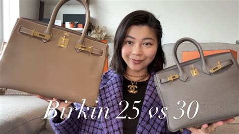 hermes birkin 25 vs 30|Hermes Birkin 25 with strap.